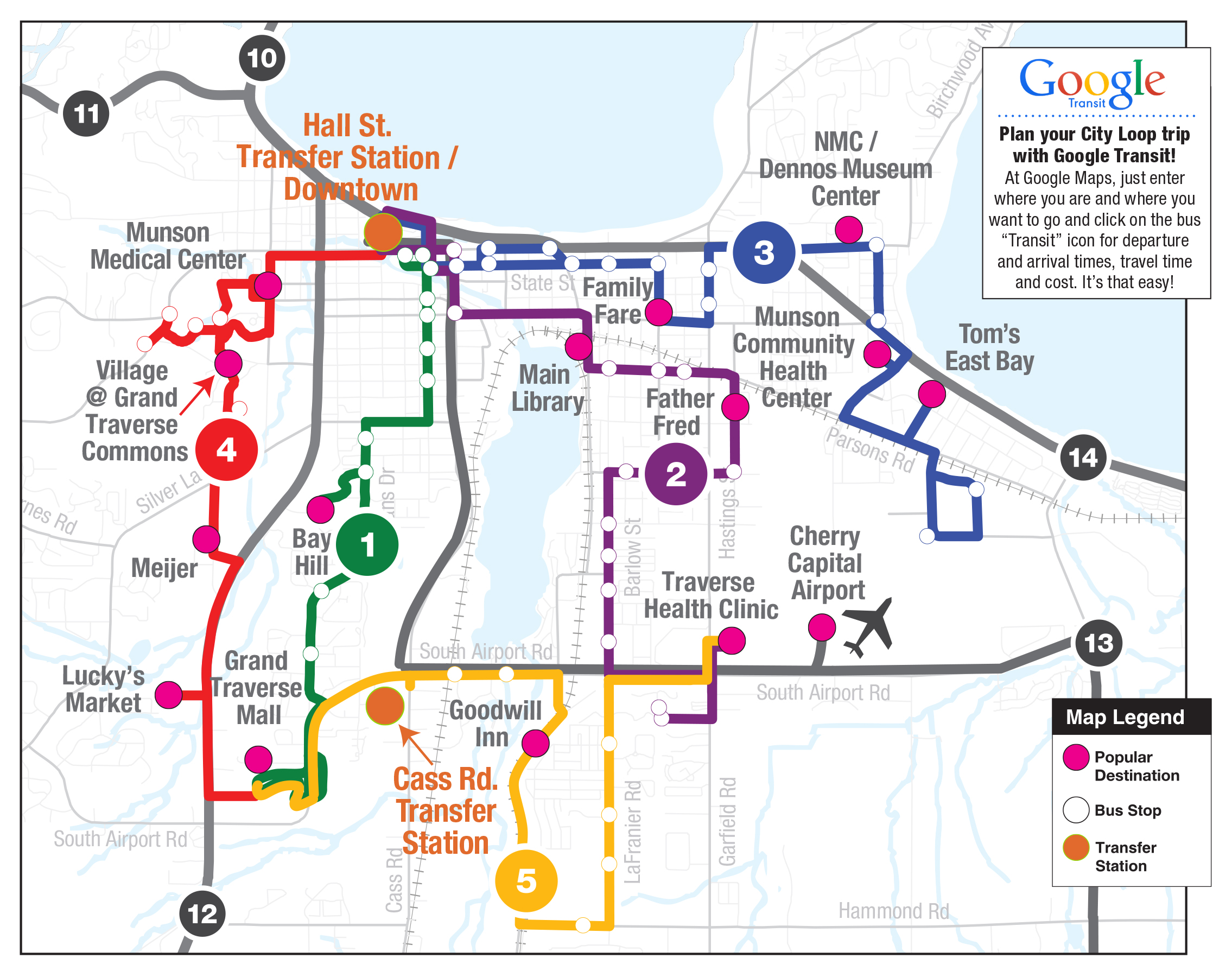 City Loops : Routes 1 - 5 : BATA