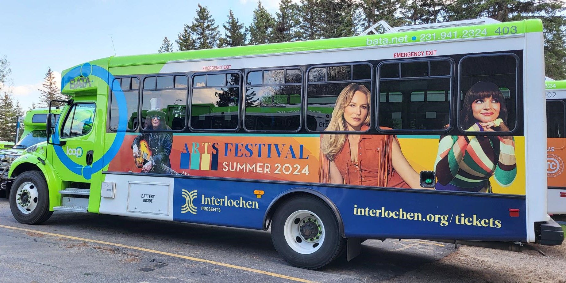 Public transportation to Interlochen concert via BATA