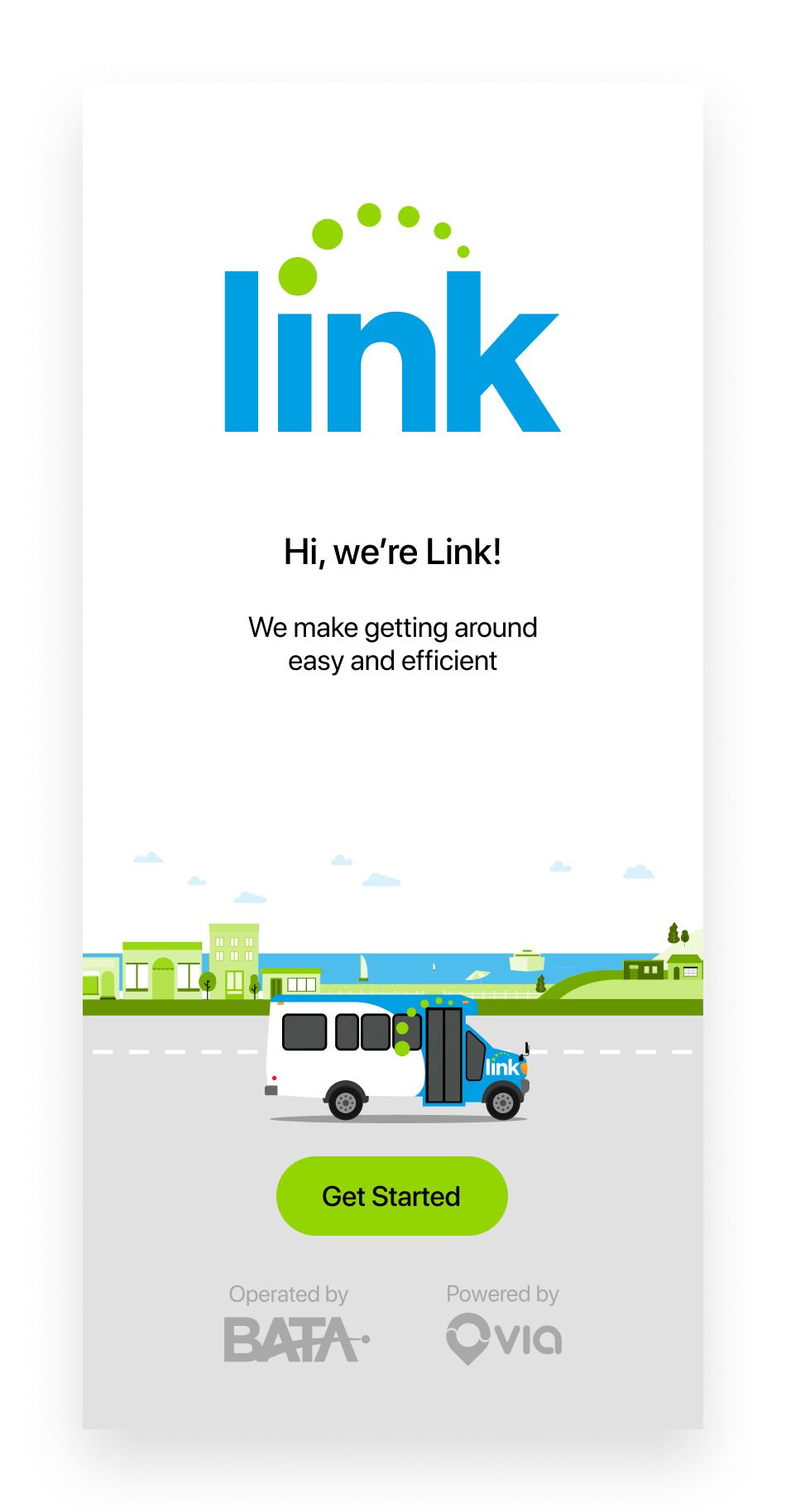 Link - We make getting around easy and efficient - get started